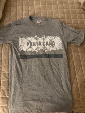 Punta Cana Gray Graphic Tee - Men's Casual Shirt